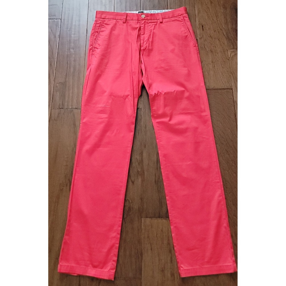 BOSS Men's RED Stretch‎ Regular Fit Modern Essentials Chino Pants Size 32Rx33